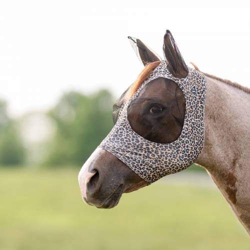 Professional's Choice Comfort Fit Lycra Fly Mask - Cheetah