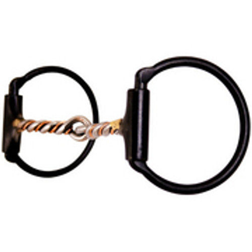 Dutton D-Ring Copper Twisted Snaffle Bit