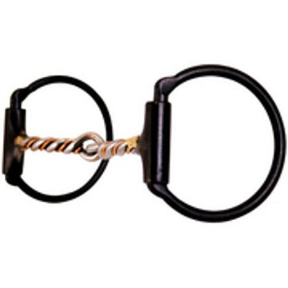 Dutton D-Ring Copper Twisted Snaffle Bit