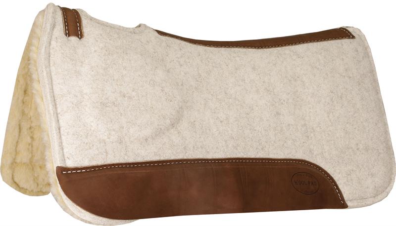 Mustang Tan Fleece Bottom Correct Fit Wool Pad