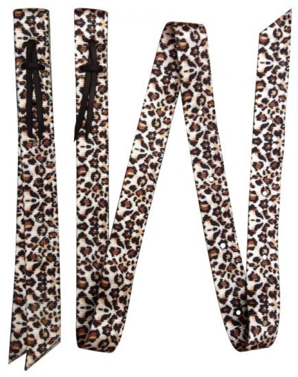 Cheetah Print Nylon Print Tie Strap/Off Billet Set