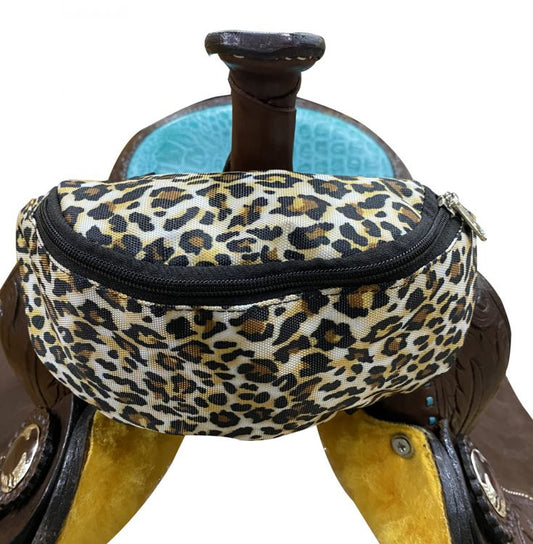 Showman Cheetah Print Pommel Pack