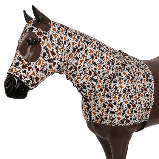 Showman Cow Print Lycra Hood