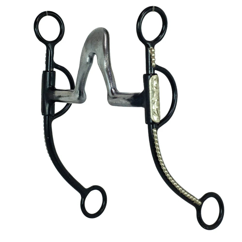 Tyler Dotted Black Steel Shank Short Cathedral Bit