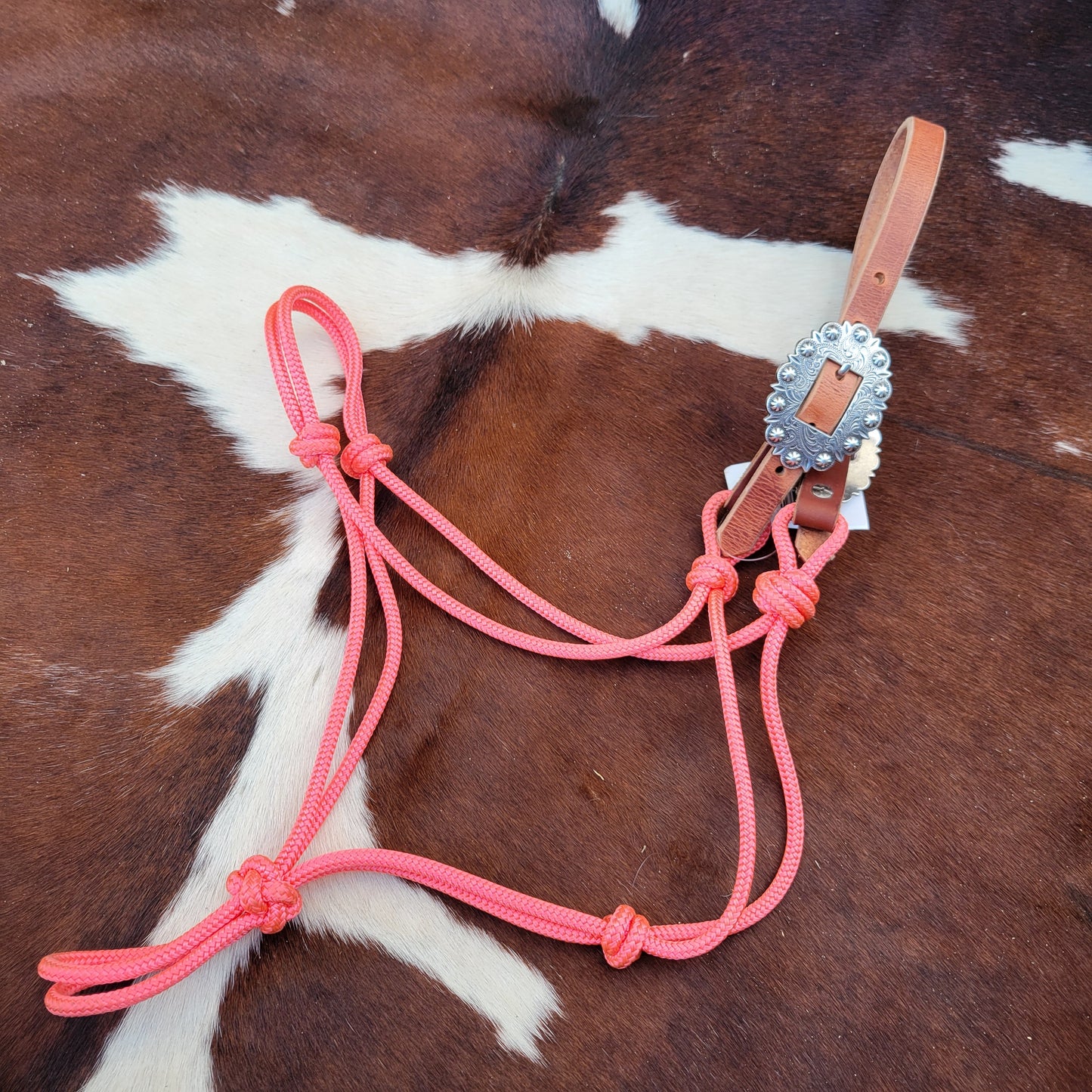 Soft Rope Halter with Leather Crown