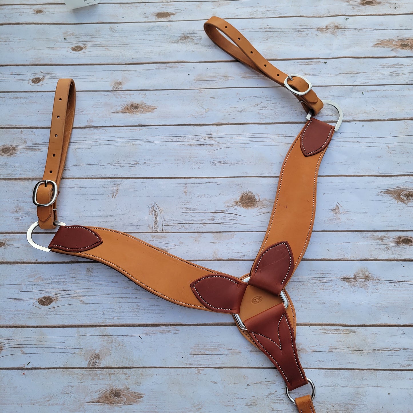 Jerry Beagley 2-Tone Roper Smooth Breast Collar