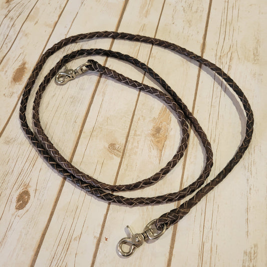 Jerry Beagley Round Braided Roping Reins