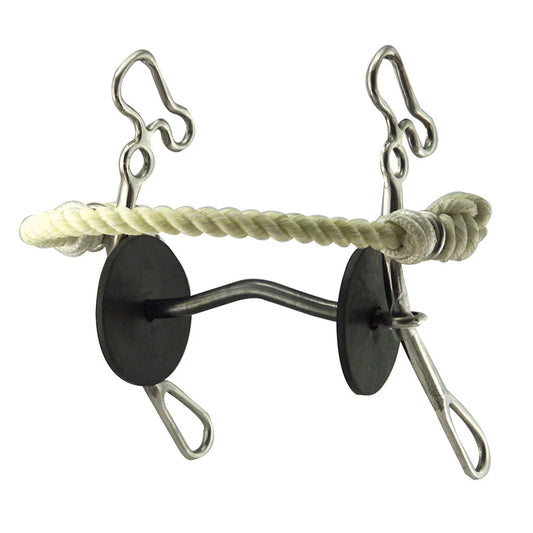 Coronet Freeman Gag Low Port with Rope Stainless Steel