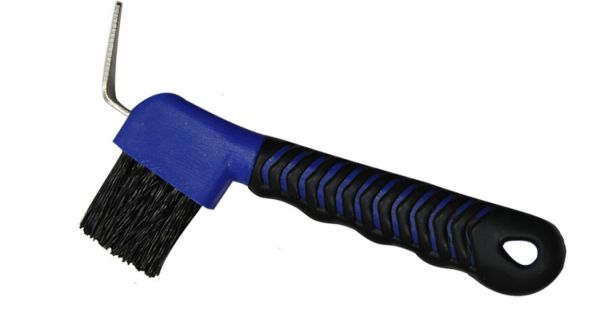 Showman 6" Durable Plastic Hoof Pick With Rubber Grip Handle