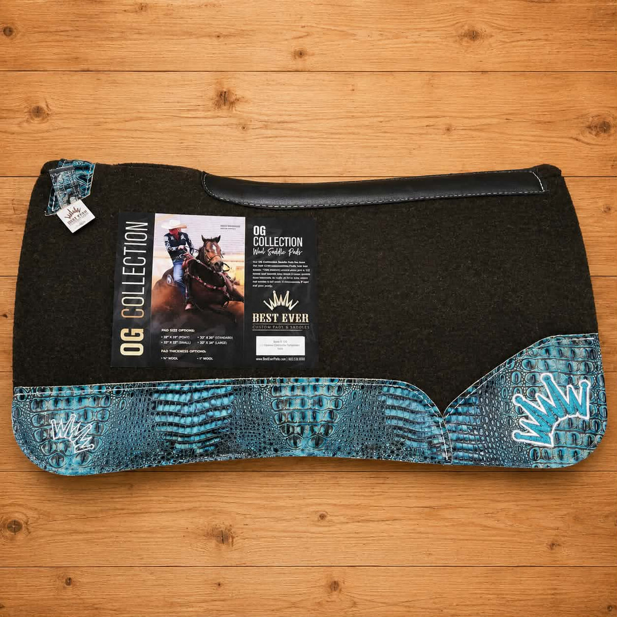 Best Ever OG Wool Sea Turquoise Crocodile Pad