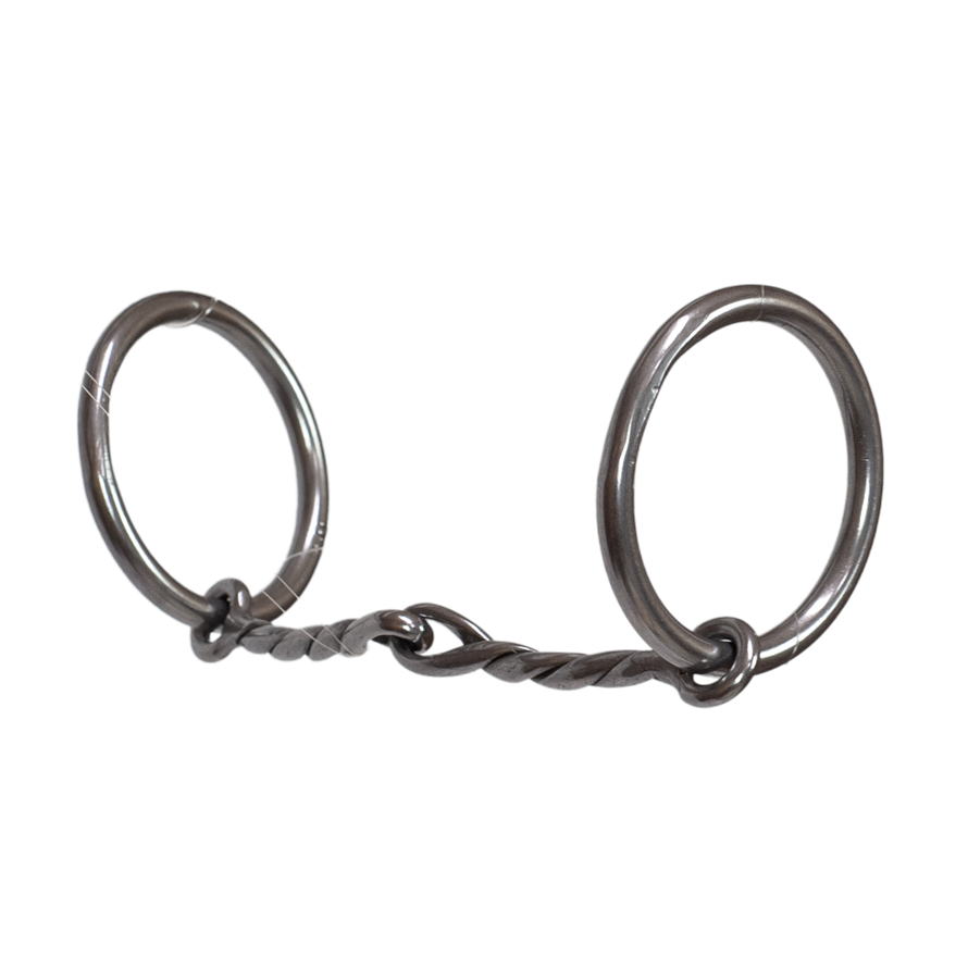 Tyler Sweet Iron O-Ring Snaffle Bit - Twisted Wire
