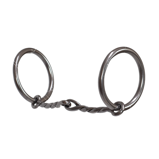 Tyler Sweet Iron O-Ring Snaffle Bit - Twisted Wire