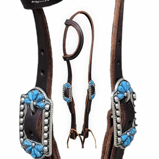 One Ear Double Buckle Adjustment Headstall