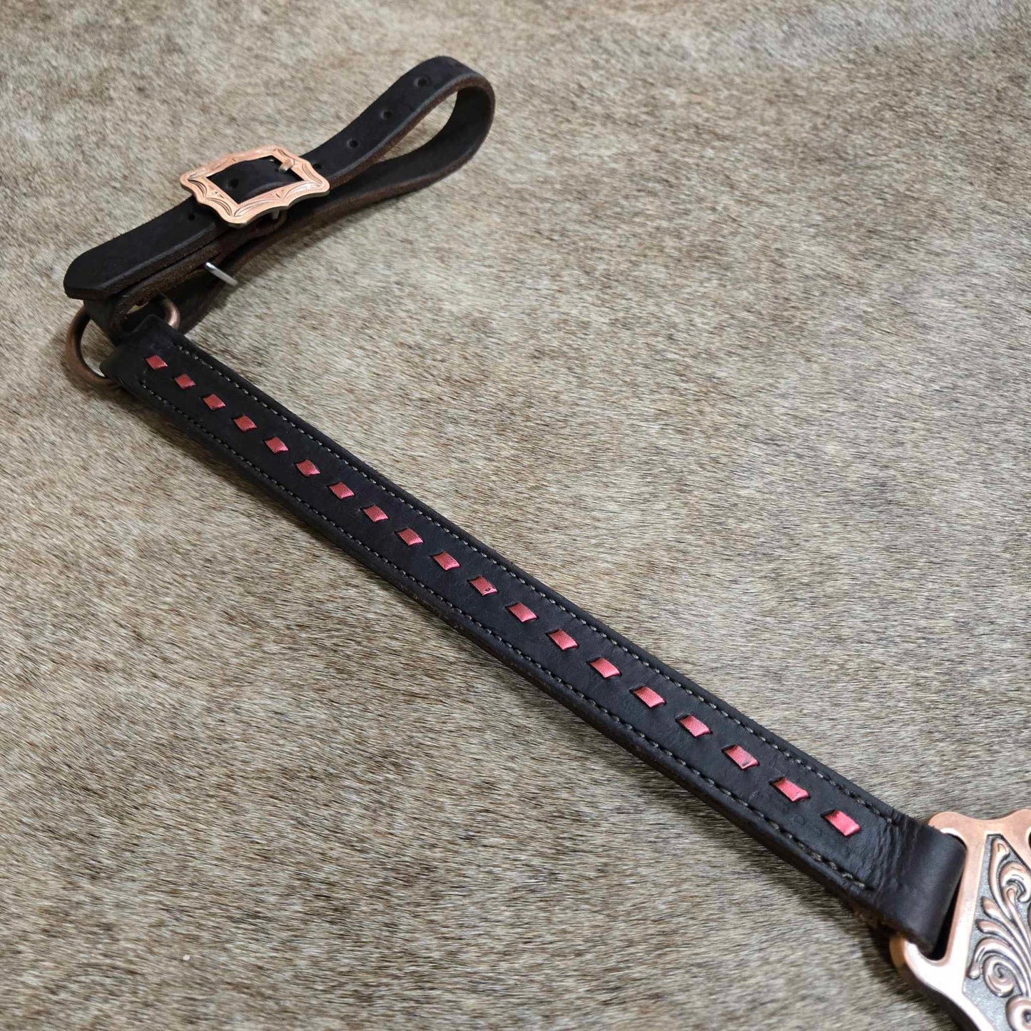 Metallic Pink Pony Breast Collar