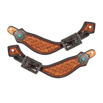 Showman Ladies Argentina Cow Leather Regal Loop Spur Strap