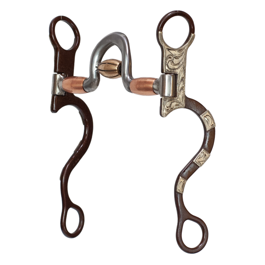 Tyler Antique Striped Shank - High Port Spoon Roller Bit