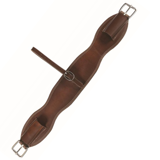 4-3/4" Harness Leather Dark Oiled Rear Cinch