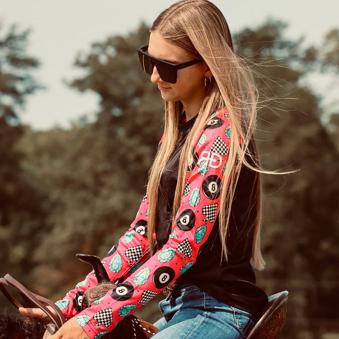 Rocket Donkey 8 Ball Long Sleeve Compression Shirt