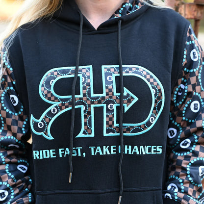 Rocket Donkey Hoodie Checkered 8 Ball