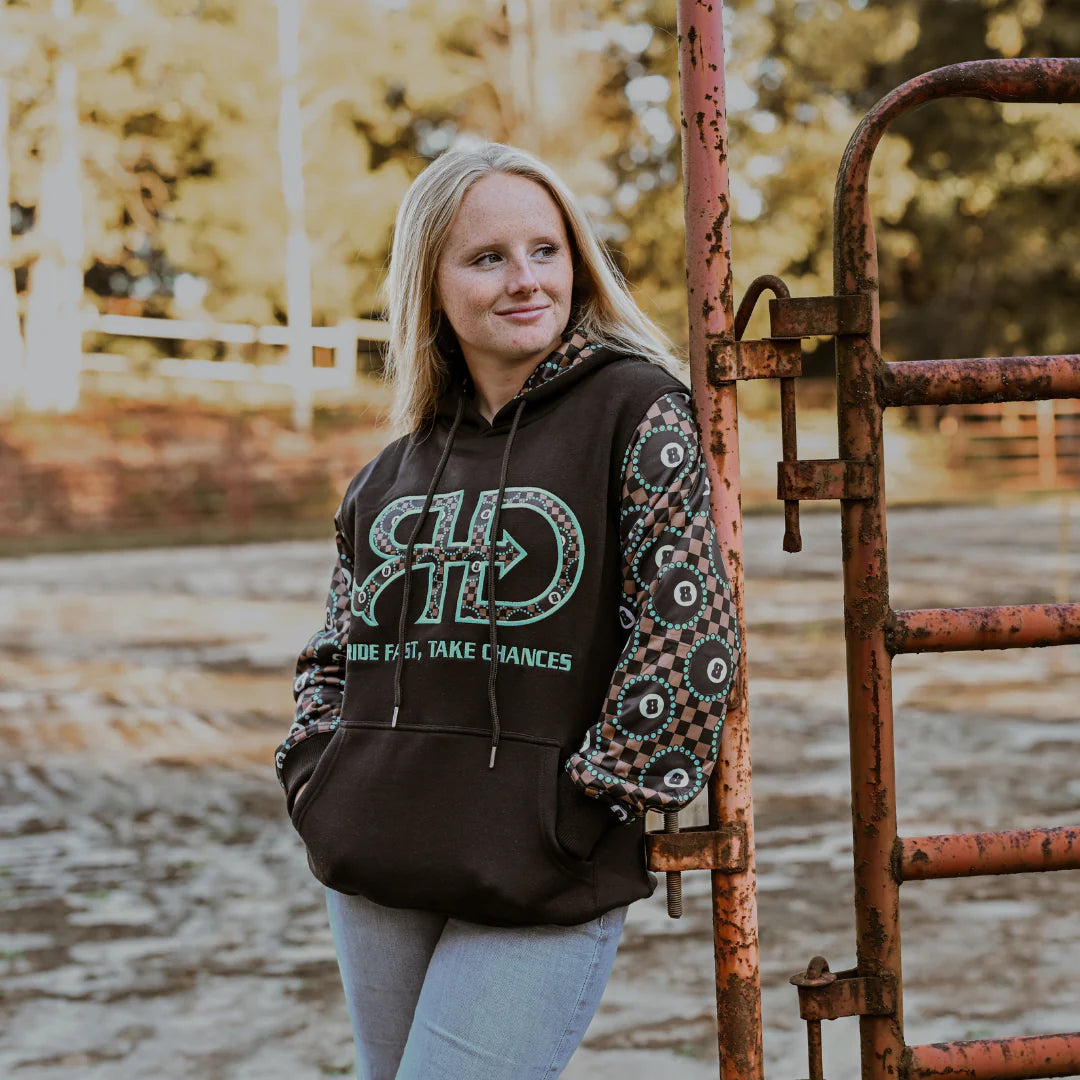 Rocket Donkey Hoodie Checkered 8 Ball