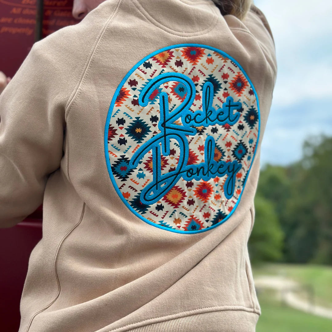 Rocket Donkey Tan Aztec Sweatshirt