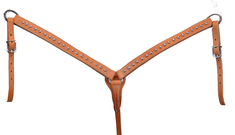 Natural 1-1/4" Large Dot Breast Collar
