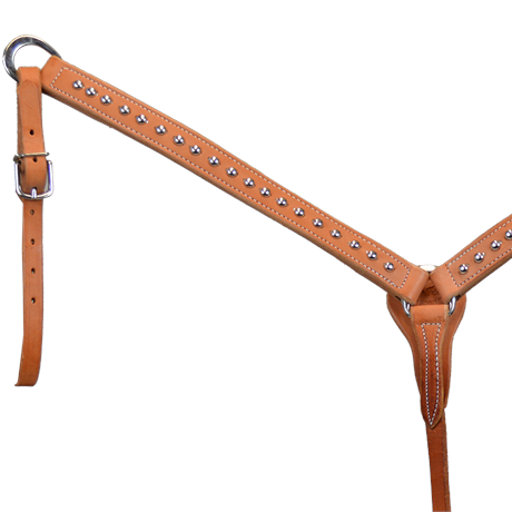 Natural 1-1/4" Large Dot Breast Collar