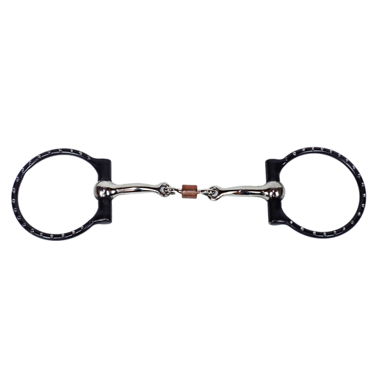 Tyler Antique Dotted Smooth Copper Roller D-Ring Bit