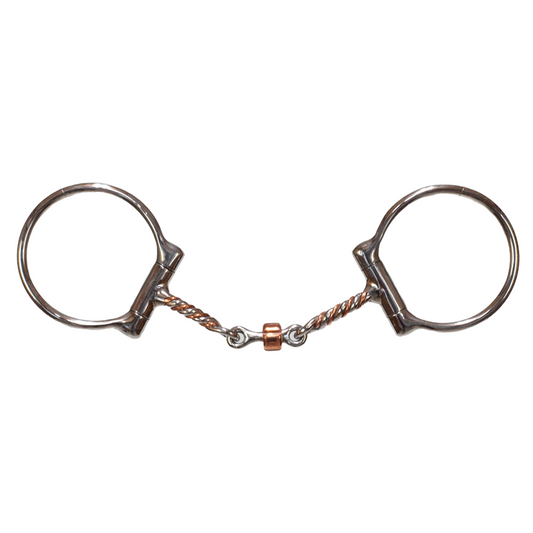 Tyler Twisted Copper Dog Bone D-Ring Snaffle