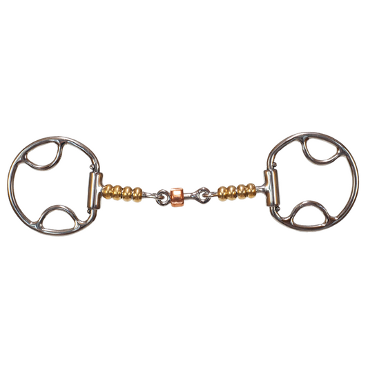 Tyler Copper Beaded Dog Bone Locked Beval D-Ring