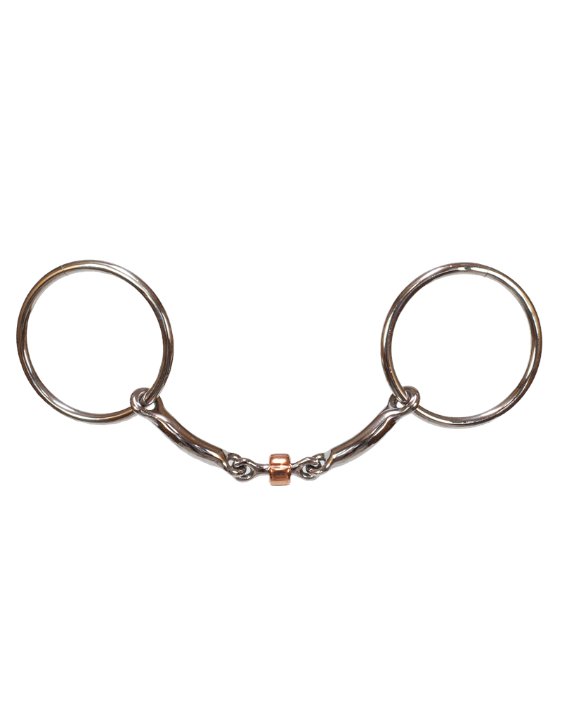 Tyler Smooth Dog Bone O-Ring Snaffle Bit
