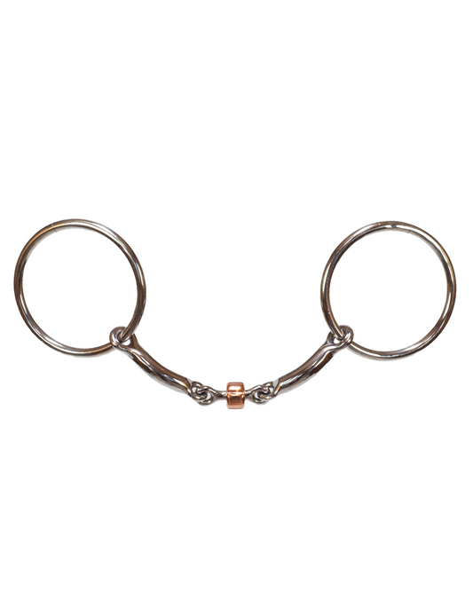 Tyler Smooth Dog Bone O-Ring Snaffle Bit