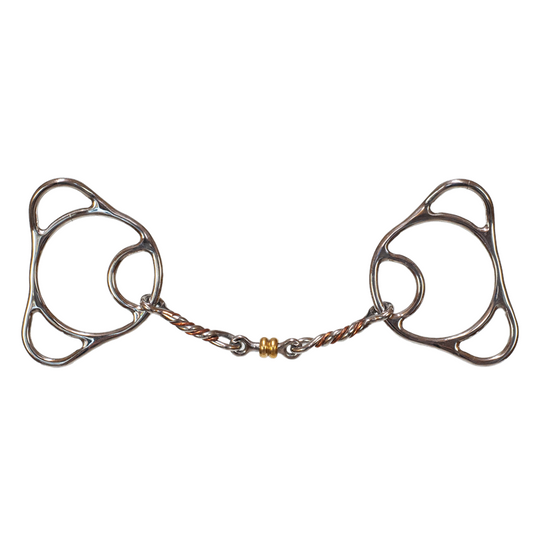 Tyler Copper Twisted Dogbone Fixed Triple Ring Bit