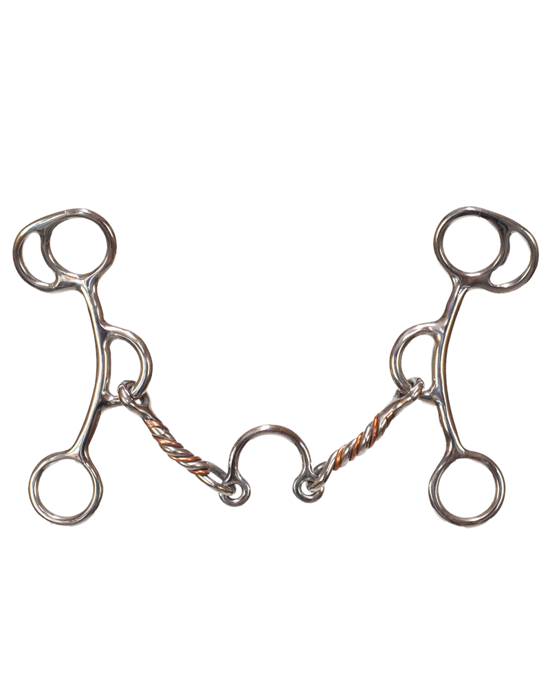 Tyler Copper Twisted Medium Port Reverse Gag Lifter Bit