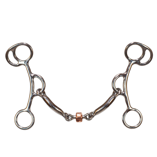 Tyler Smooth Dog Bone Reverse Gag Bit