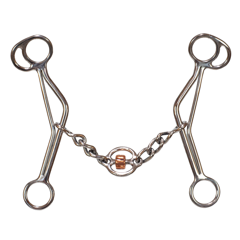 Tyler Chain & Round Port Gag Bit