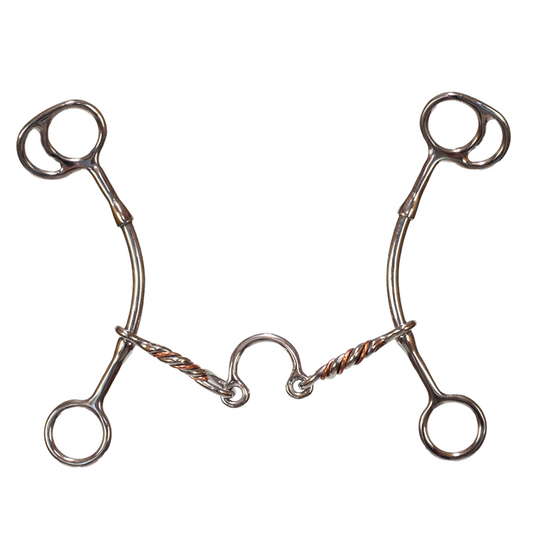 Tyler Copper Twisted Medium Port Gag Bit