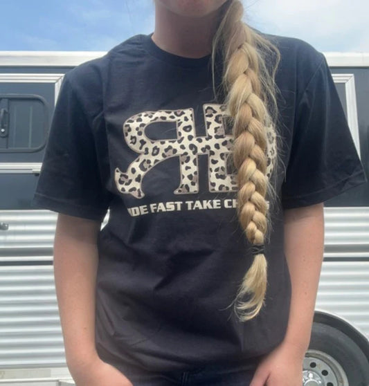 Rocket Donkey Black Cheetah T Shirt