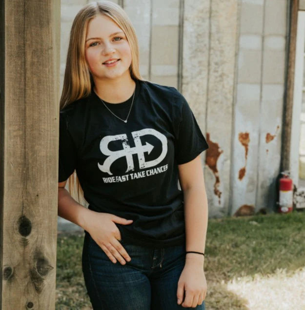 Rocket Donkey Black Distressed T Shirt