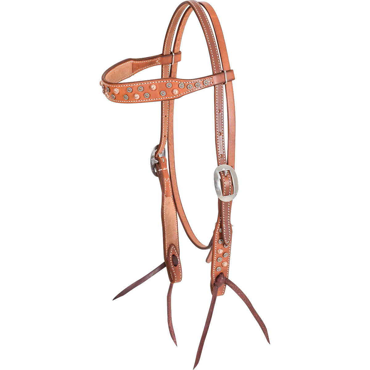 Martin Saddlery Parachute & Copper Browband Headstall