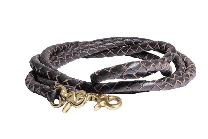 Round Braided Roping Reins with Snap Ends
