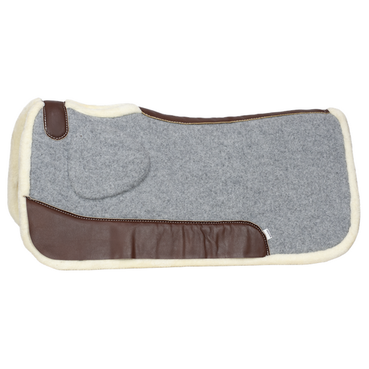 Grey Felt Built Up Gel Insert Pad - Fleece Lined