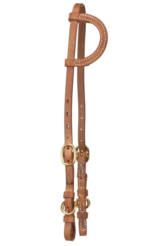 Double Buckle One Ear Headstall With Buckle Ends