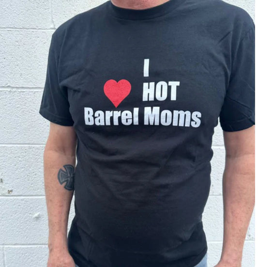 Rocket Donkey I Love Hot Barrel Moms - Black