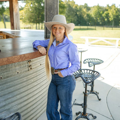 Rocket Donkey Lilac Rodeo Shirt