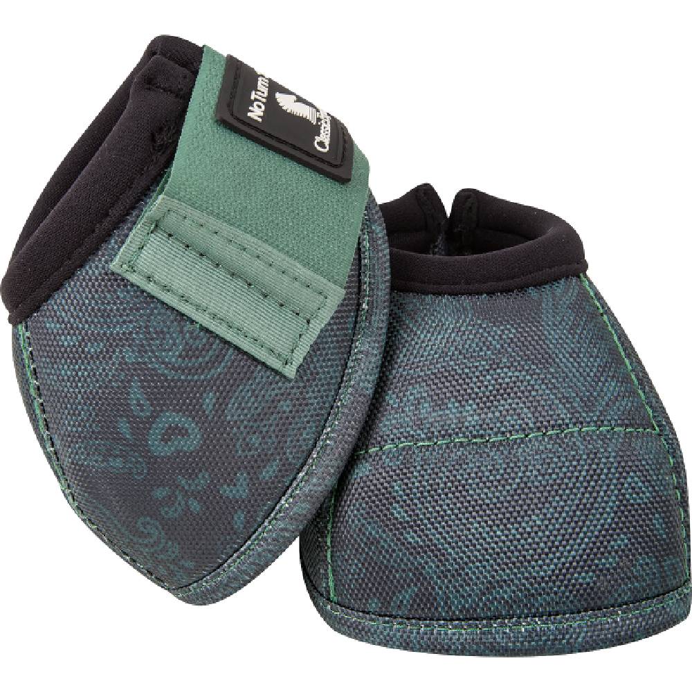 Classic Equine Bell Boots - Spruce Paisley