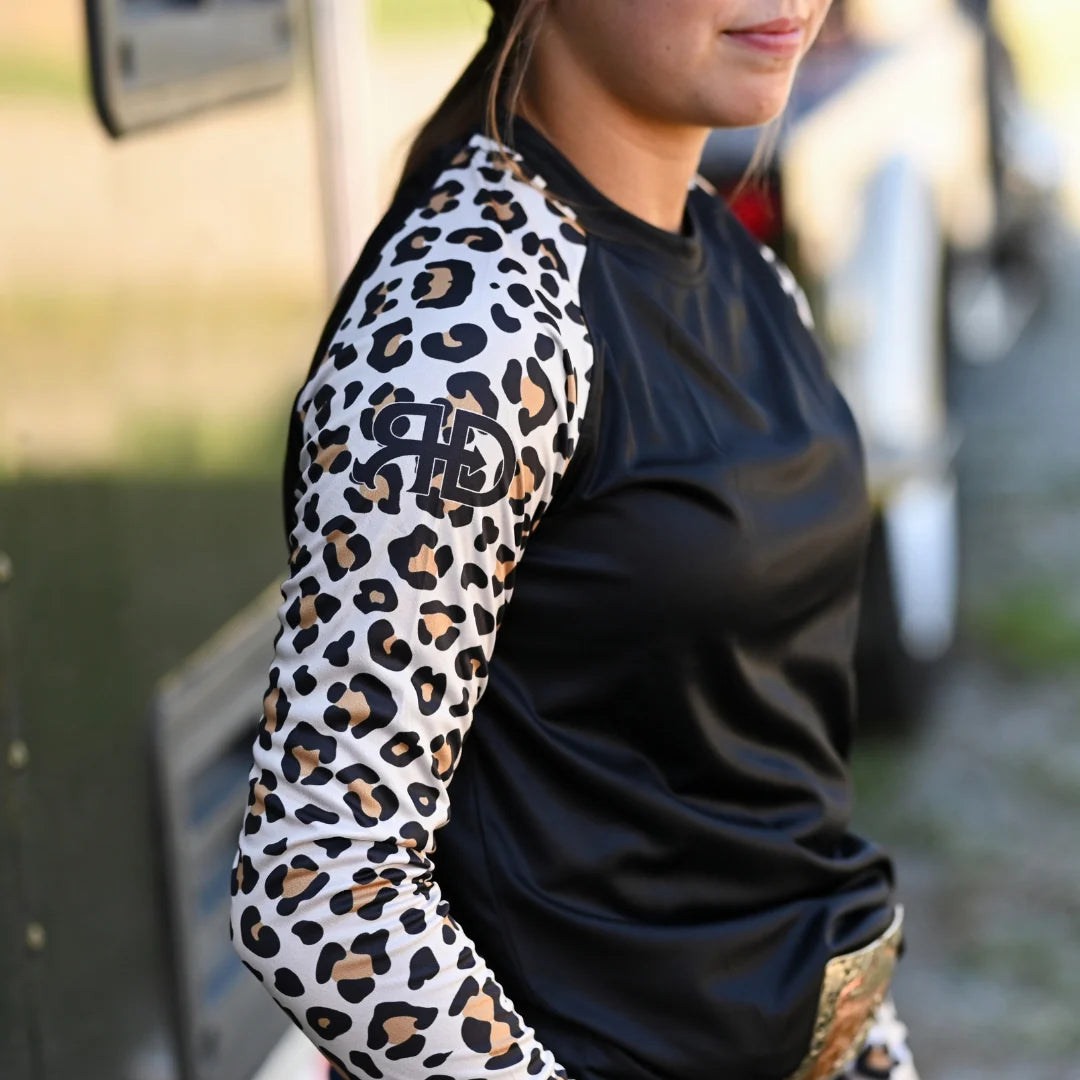 Rocket Donkey Cheetah Long Sleeve Compression Shirt