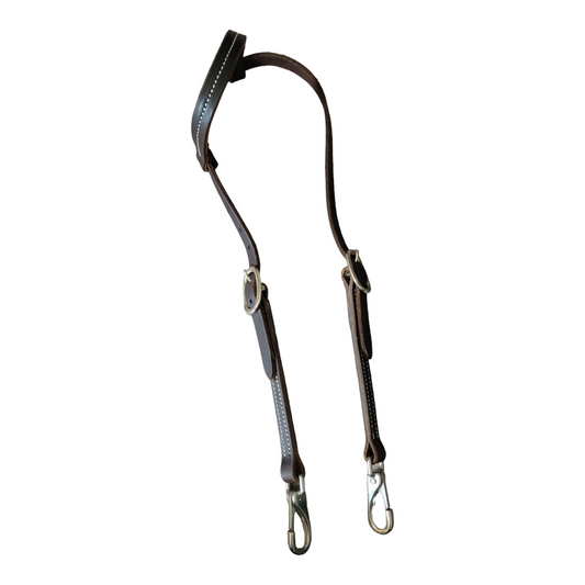 Hot Oiled Chocolate Snap End One Ear Headstall