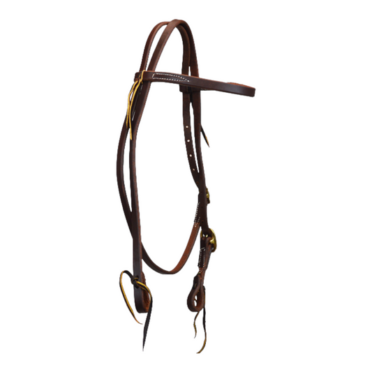 Berlin Leather Heavy Oiled Single Buckle Browband Headstall