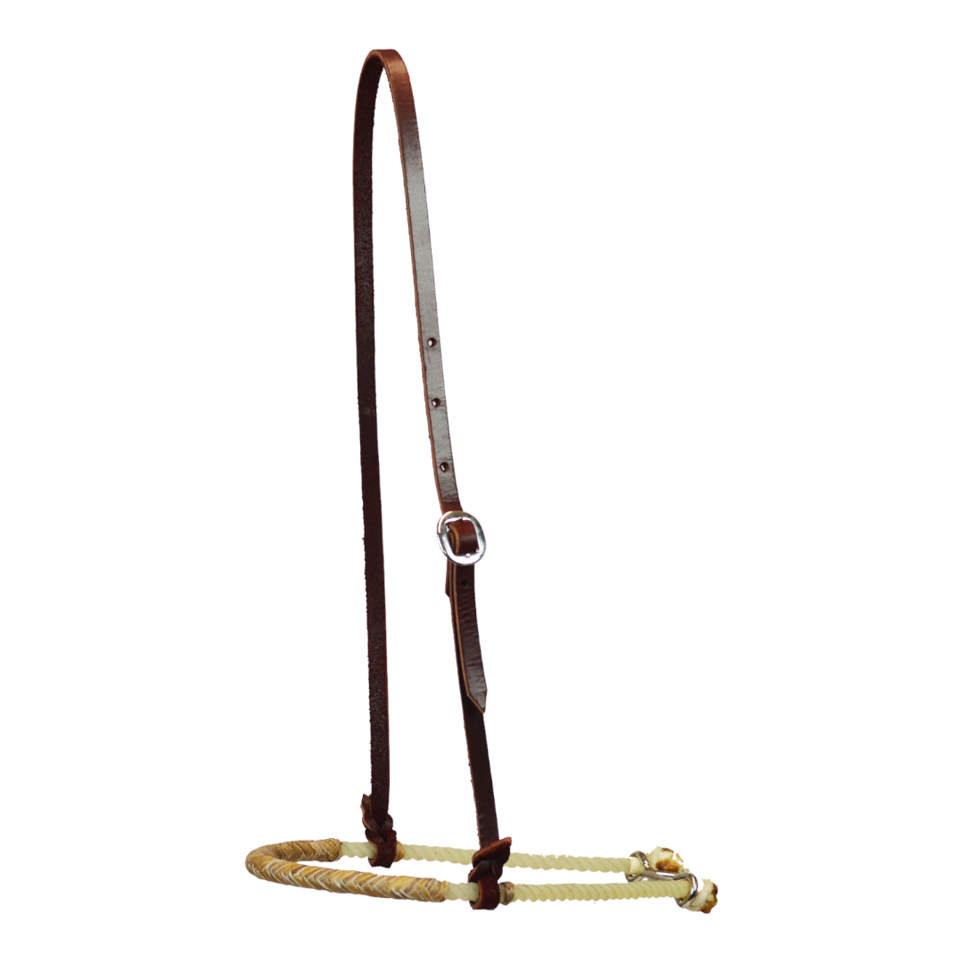 Rawhide Covered Single Rope Tie Down Noseband